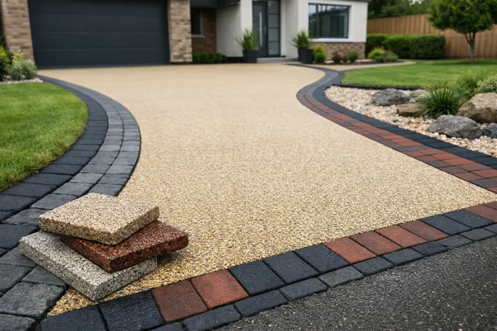 Resin Driveway Colours and Borders That Work