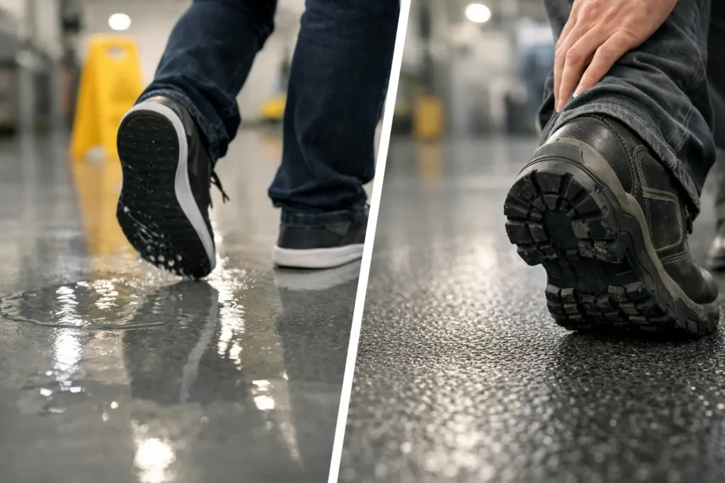 Is Epoxy Flooring Slippery? What Affects Grip