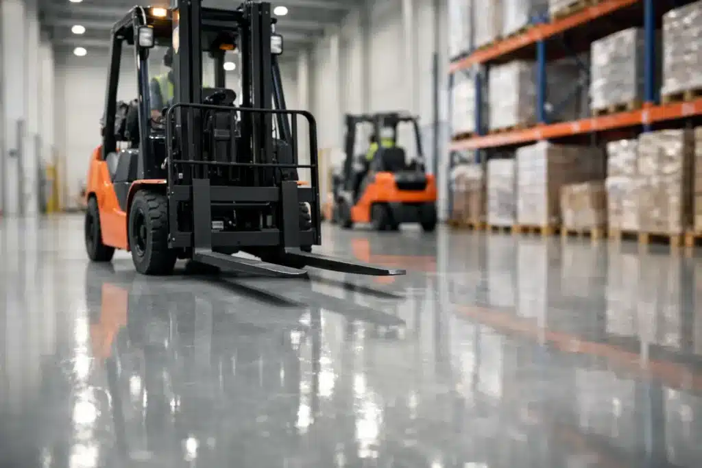 Can Epoxy Floors Handle Forklifts on Site?